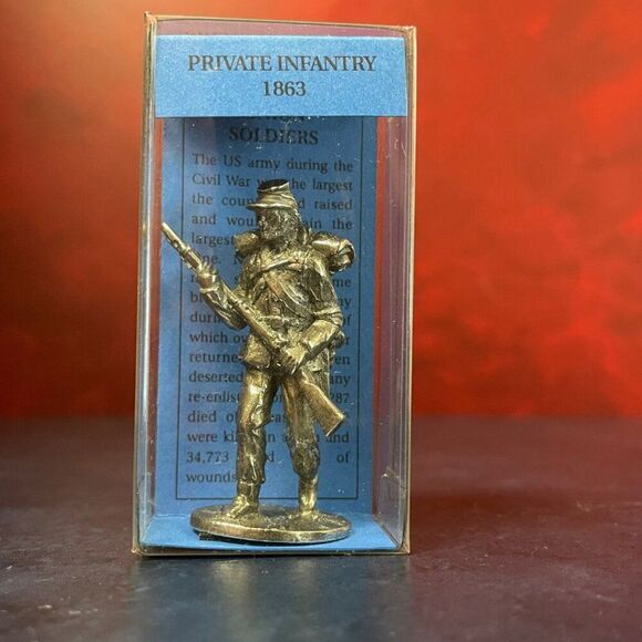 Vintage Westair Lead-Free Pewter Union Soldiers & Cannon 1861–1865 Civil War Set - Picture 11 of 14